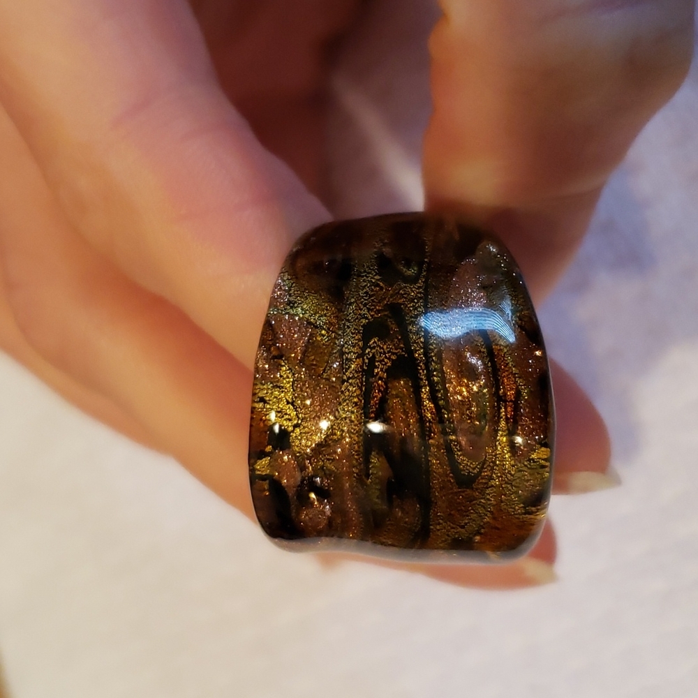 Glass ring size 7 - Picture 8 of 9